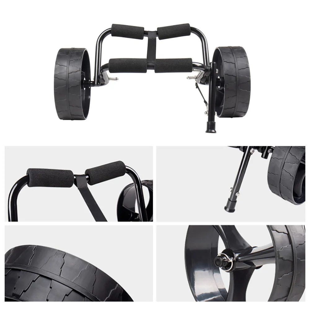 

Kayak Carrier Foldable Double Wheels Carrier Caddy for Paddleboard Float Mat