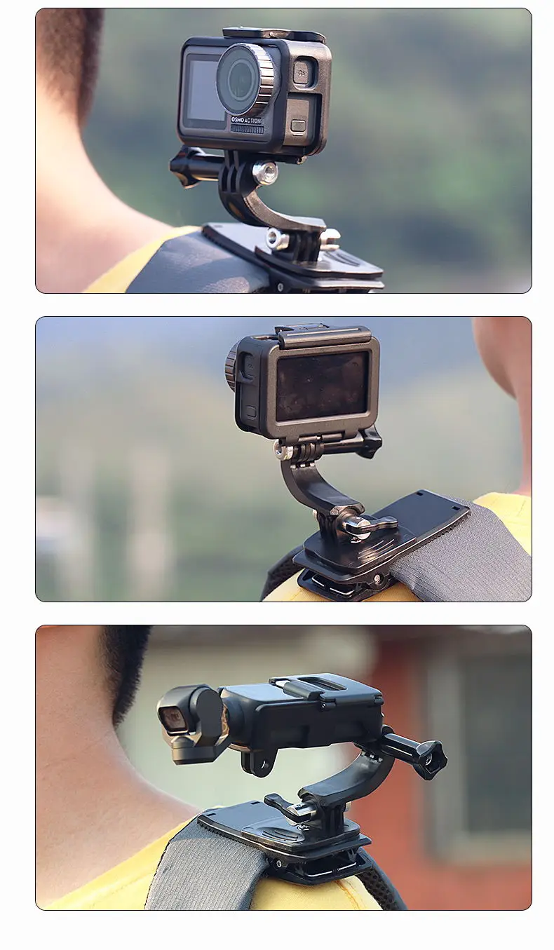 Быстросъемный рюкзак Clownfish с пряжкой Для Xiaomi Yi 4K Mijia Gopro Hero 87 6 5 3 Session SJ4000 sj8 pro eken H9 камера