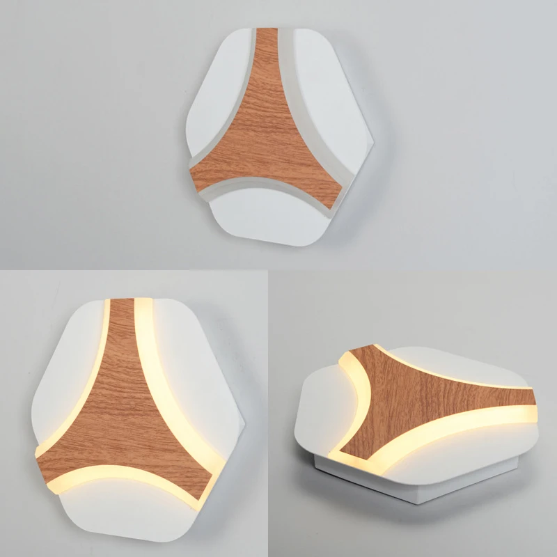 Шестиугольный настенный светильник в стиле пэчворк светодиодные креативные