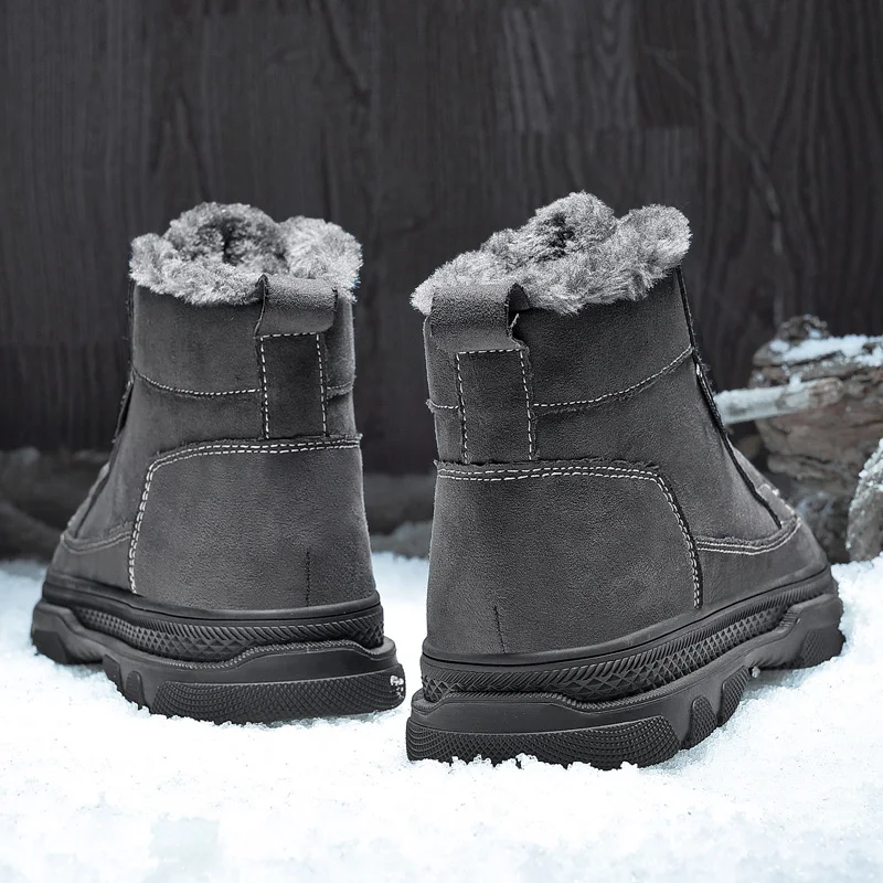 Мужские кроссовки с хлопковой подкладкой мужские зимние ботинки теплые