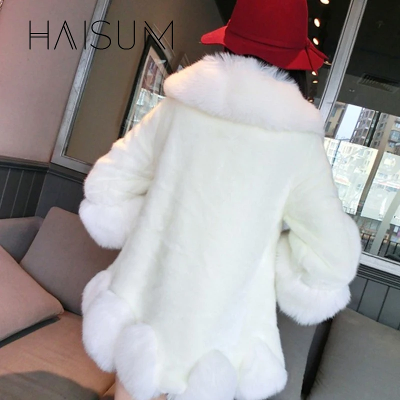 Женское пальто из искусственного меха теплое зимнее 3 видов лисьего короткий