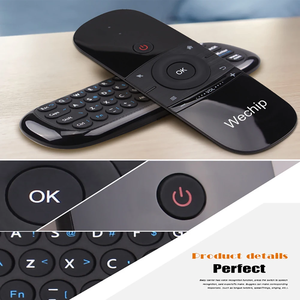 Ультра тонкая беспроводная клавиатура W1 2 4G контроллер Air Mouse для ноутбука Smart TV