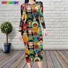 Женское платье-карандаш с длинным рукавом, в обтяжку