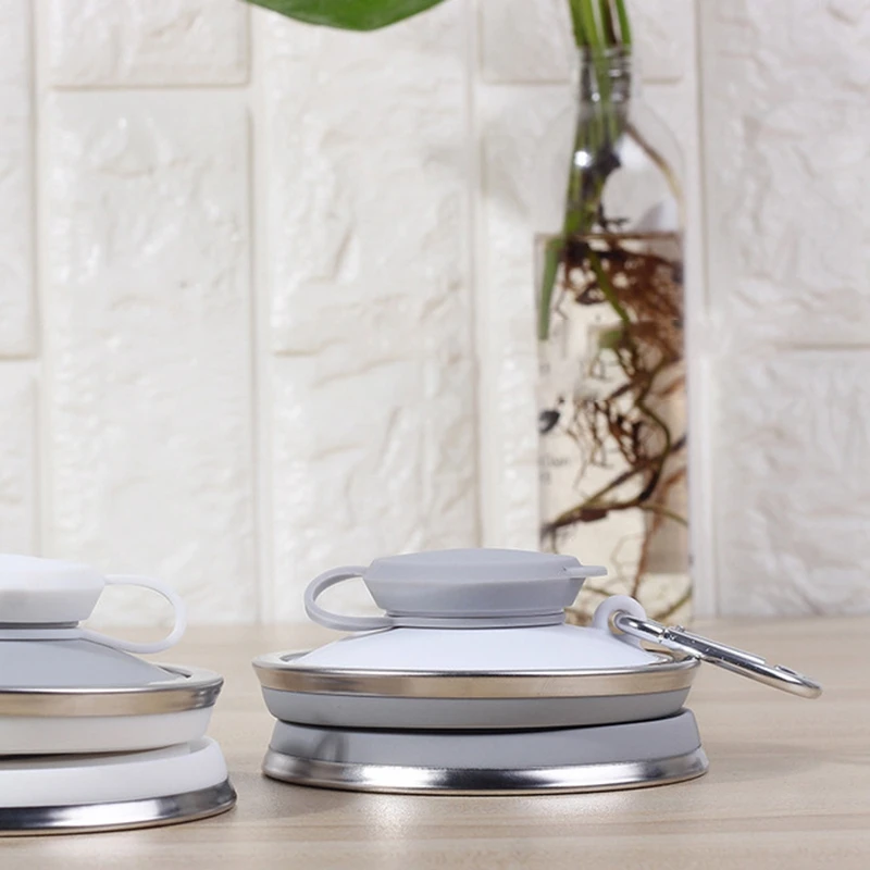 Складной бутылки с водой Портативный многоразовые герметичная силиконовая