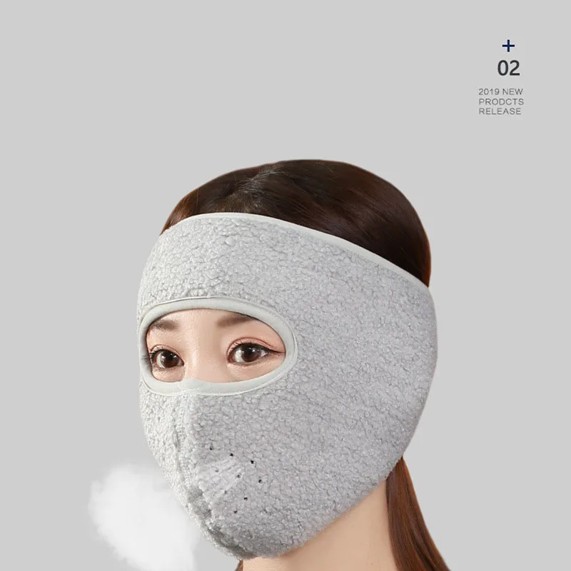 Мотоциклетная полуполная маска для лица Флисовая теплая зимняя армейская