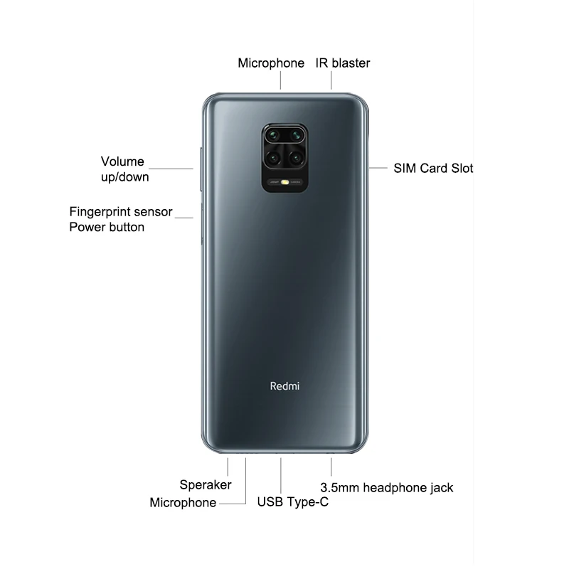 global version xiaomi redmi note 9 pro smartphone 6gb ram 64128gb rom snapdragon 720g 64mp rear quad camera 6 67 nfc cellphone free global shipping
