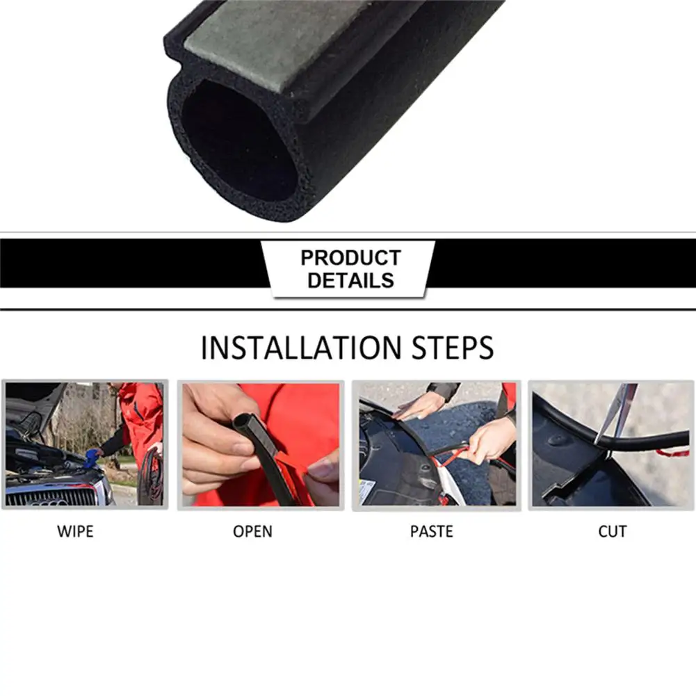 Автомобильная большая звуковая изоляционная лента d-типа 14*12 автомобильная