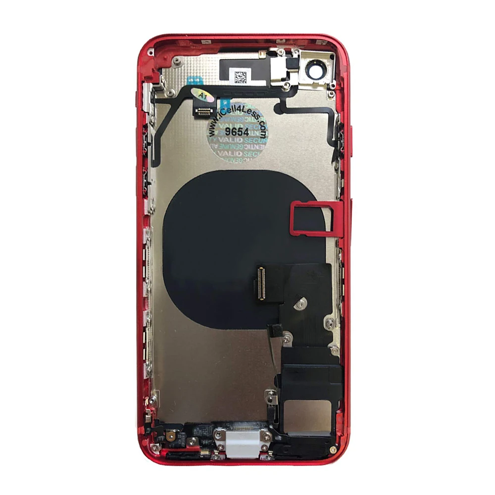 5 шт. для iphone 8 8 Plus с гибким кабелем, корпус, полная сборка, крышка батареи, дверь, задняя средняя рамка, шасси