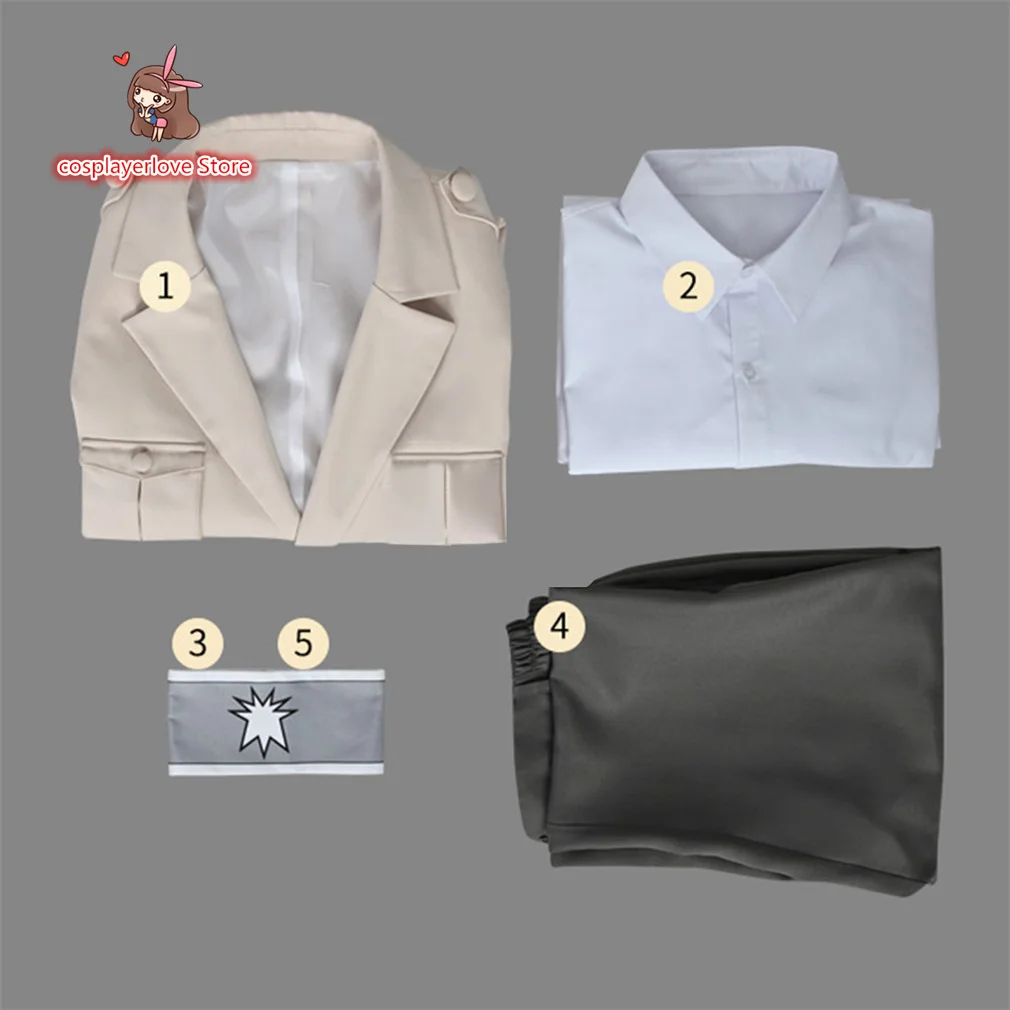 Костюм Эрена джейгера из атаки на Титанов последнего сезона костюм для косплея