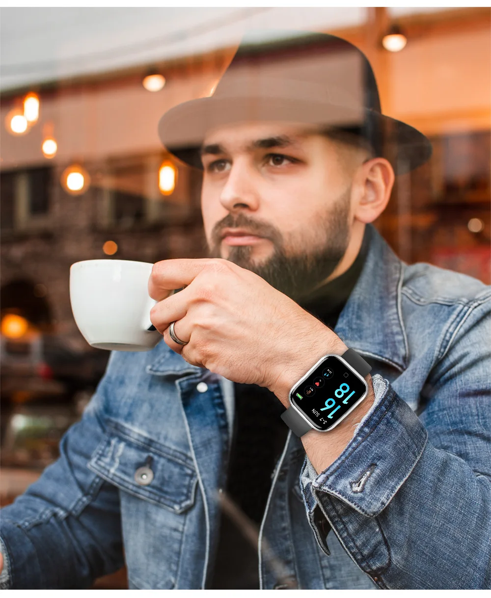 

T80 Steel Smartwatch Women Waterproof Smart Watch Men Bluetooth Heart Rate Monitor Fitness Tracker For iOS Android Phone