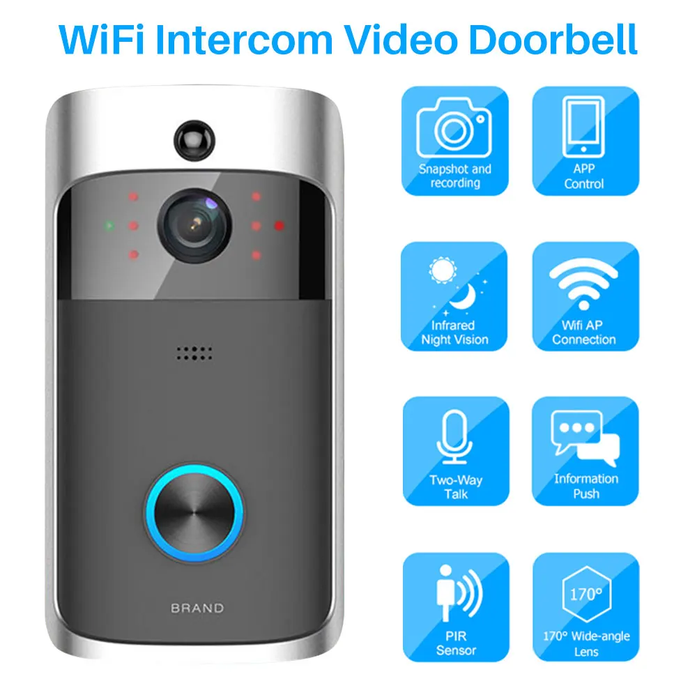 

Intercom For Home Doorbell Camera 1080P Video WiFi Phone Door Bell WIFI Doorbell Apartments IR Alarm Wireless Security IP Camera