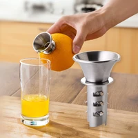 portable fruit juice squeezer stainless steel juicer lemon drill orange citrus presser household outdoor tool for kitchen bar