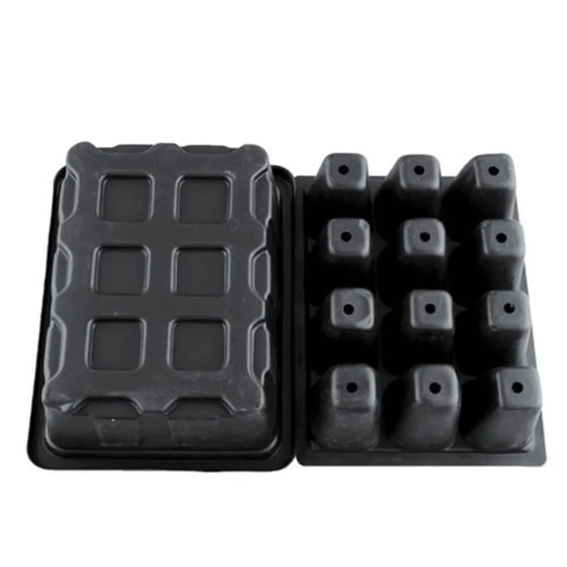 12 отверстий пластиковые горшки для детской посадки семян набор лотков ящик