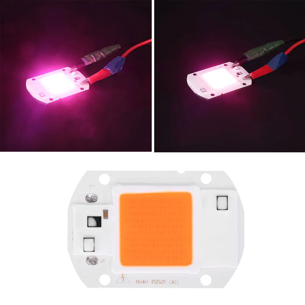 

Purple and Pink Plant Growing Light Chip COB LED LED Plant Light Plants 20W Full Spectrum for Hydroponic Bright Energy Saving
