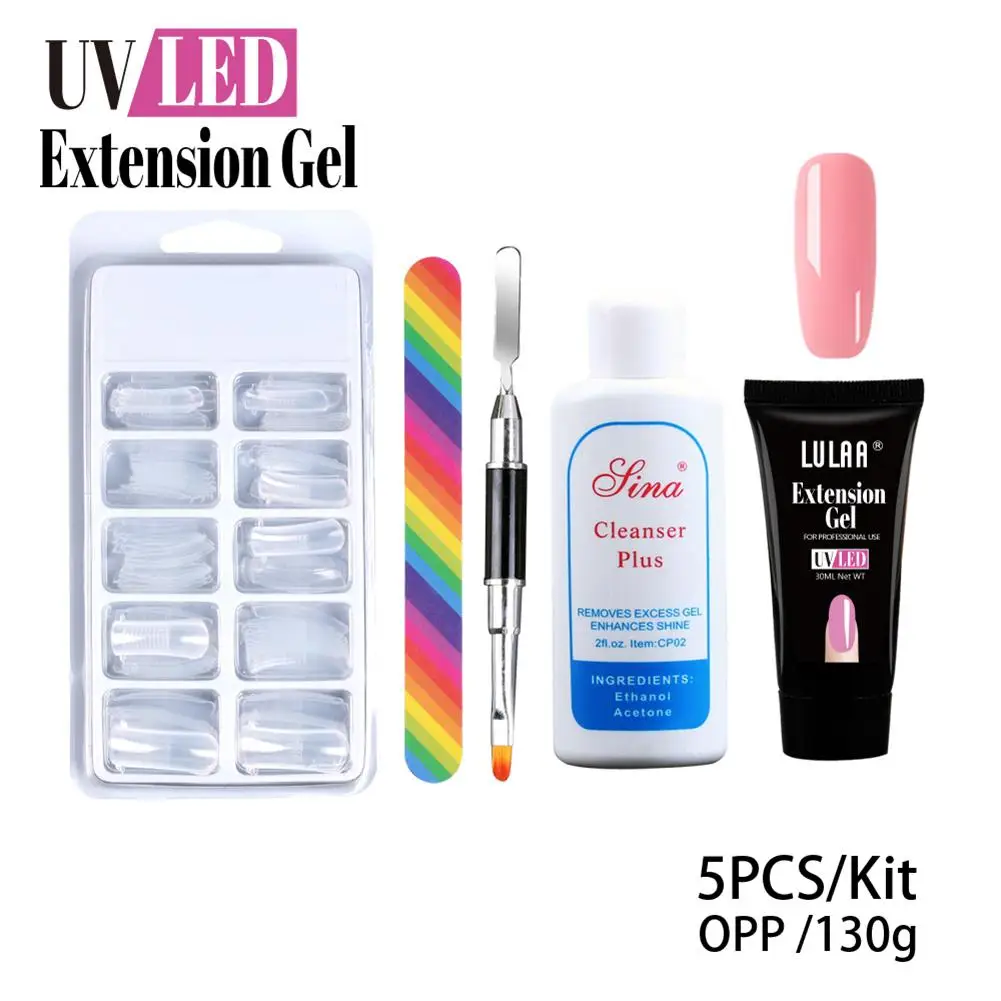 Набор гелевых ногтей прозрачный УФ-гель Лаки польский (сделай сам) со