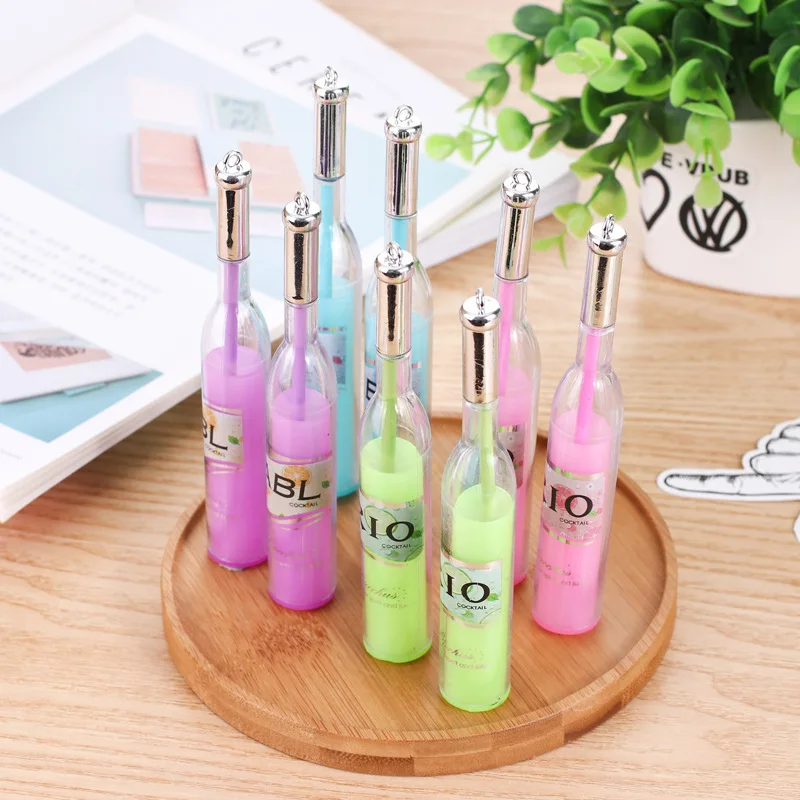 

1pcs Red Wine Pen Kitchen Toys Children's Simulation Food Cake Ice Cream Dessert Pretend Play Early Education Toy Kids Gift