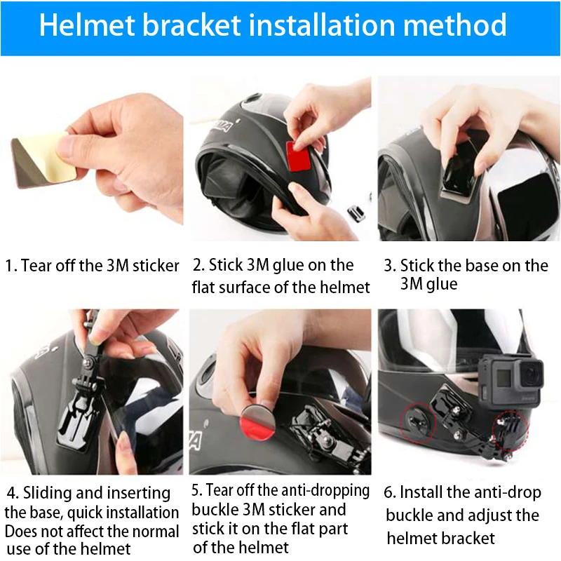 

all Gopro Hero sports cameras universal helmet chin holder motorcycle helmet chin holder installation setCamera Accessories