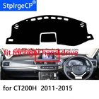 Коврик для приборной панели lexus CT200H 11-15right hand drive, защитный коврик, черный, красный, Стильный коврик для салона автомобиля