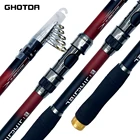Углеродное спиннинговое рыболовное снаряжение GHOTDA, телескопическая удочка, сверхтвердая морская удочка