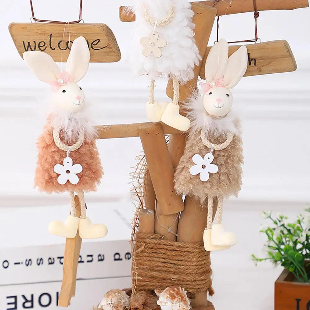 

Cute Rabbit Bunny Hanging Ornament For Easter Decoration Happy Easter Holiday Party Decoration
