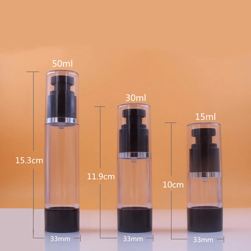 10 шт. Пластик путешествия надежных партнеров! Безвоздушные бутылки из Цвет