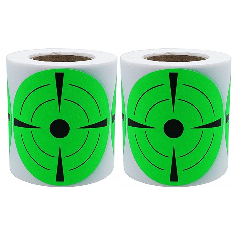 

2 Roll 7.5CM Fires Target Stickers 3Inch Round Target Dots Stickers Roll for Strong Adhesive Target Pasters
