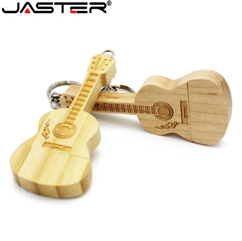 Флешка JASTER Maple Wood Bamboo guitar USB 2 0 64 ГБ 4 8 16 32 ГБ|USB флэш-накопители| |