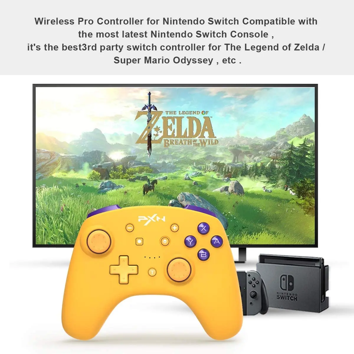 Контроллер Nintendo Switch PXN игровой геймпад Bluetooth совместим с Lite/PC USB-кабелем для
