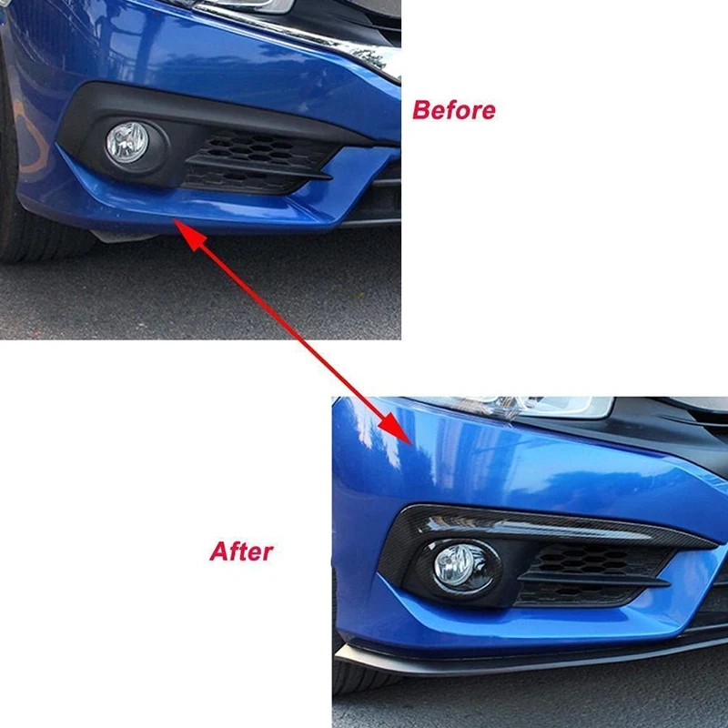 Окрашенный противотуманный светильник накладка панели перекрытия для Honda Civic 10Th