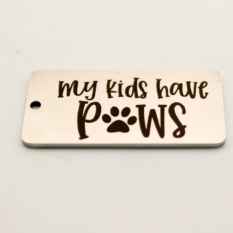 У моих детей лапы Шарм для собак из нержавеющей стали мамы следы лап на