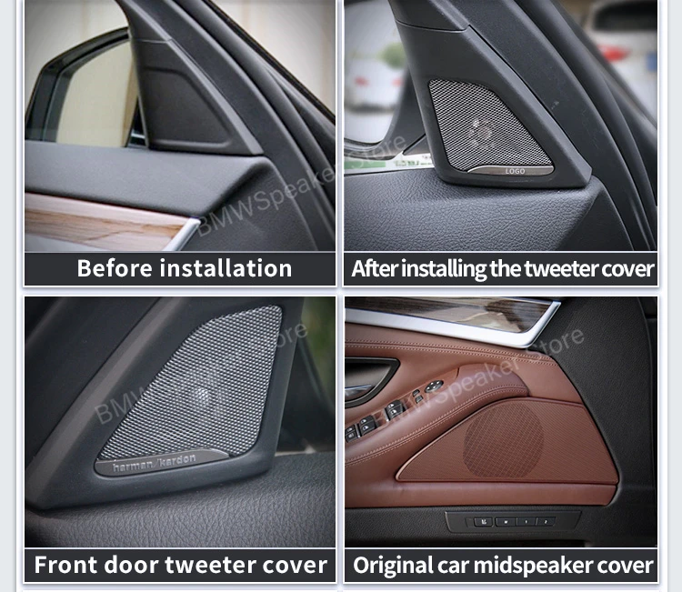 

Car Front Door Speakers For BMW 5 Series F10 F11 Tweeter Harman/Kardon Accessories Head Treble Horn Loudspeakers Speakers Cover