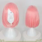 Аниме Харуно Сакура короткий розовый парик термостойкие волосы косплей парики + парик Кепка
