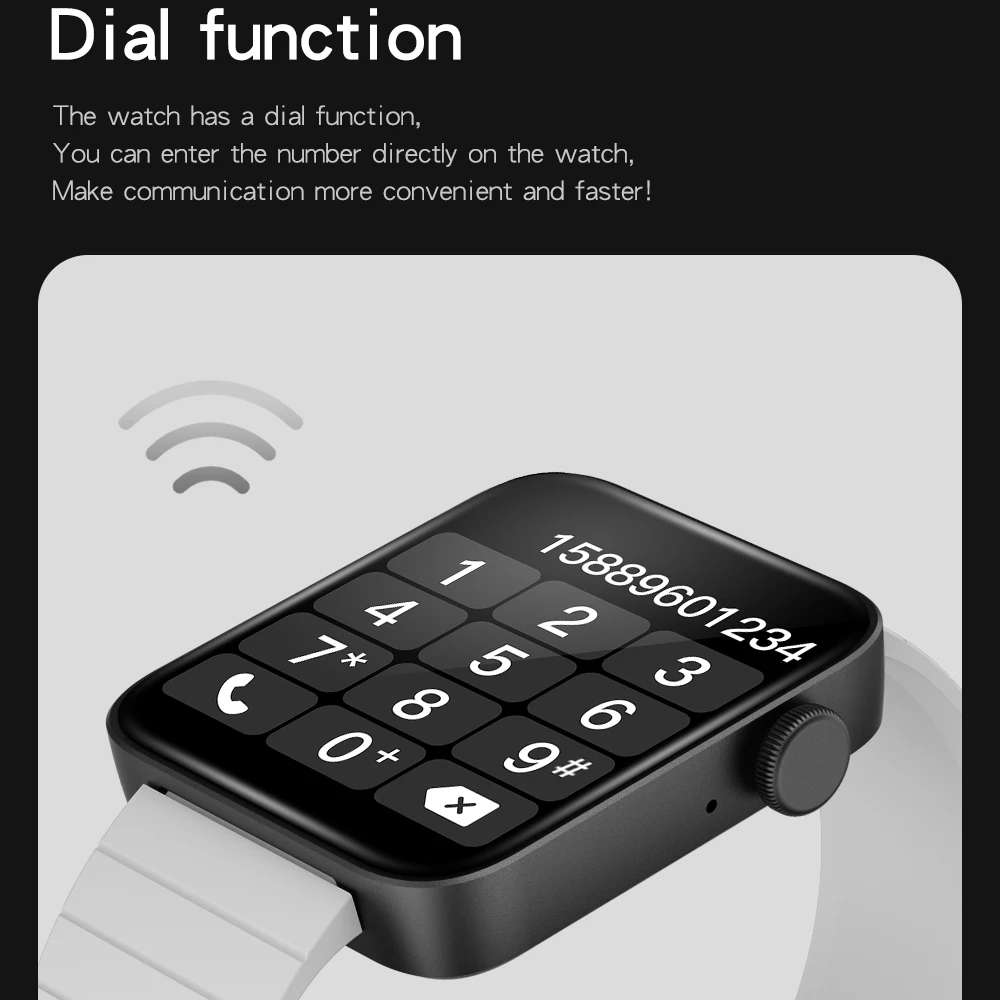 

P88 Smart Watch Bluetooth Call IPX67 Waterproof Aluminum Alloy Case Color Touch Screen 18 Languages Multiple Sports Modes