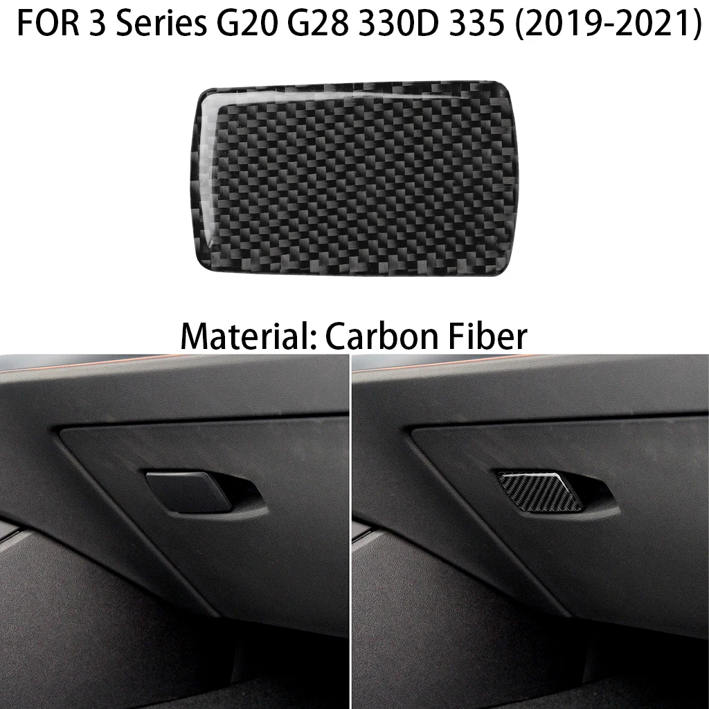 

Carbon fiber car interior storage box handle decoration, suitable for BMW 3 Series G20 G28 2019 2020 2021 car stickers;