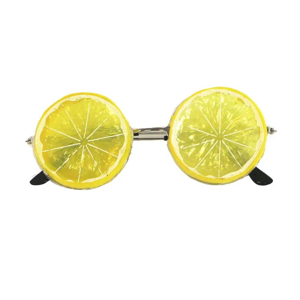 

Wedding Photography Props Glasses Funny Lemon Fruit Glasses Creative Personality Trip Seascape Outdoor Props