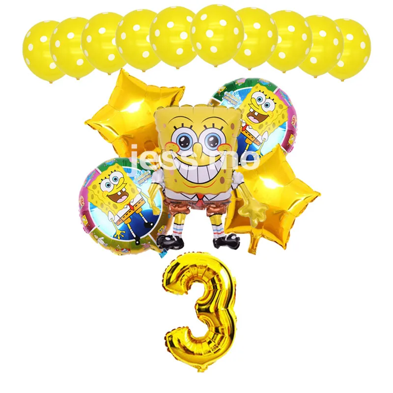 Шаровары с рисунком Губка Боб воздушные шары детский воздушный шар для вечеринки