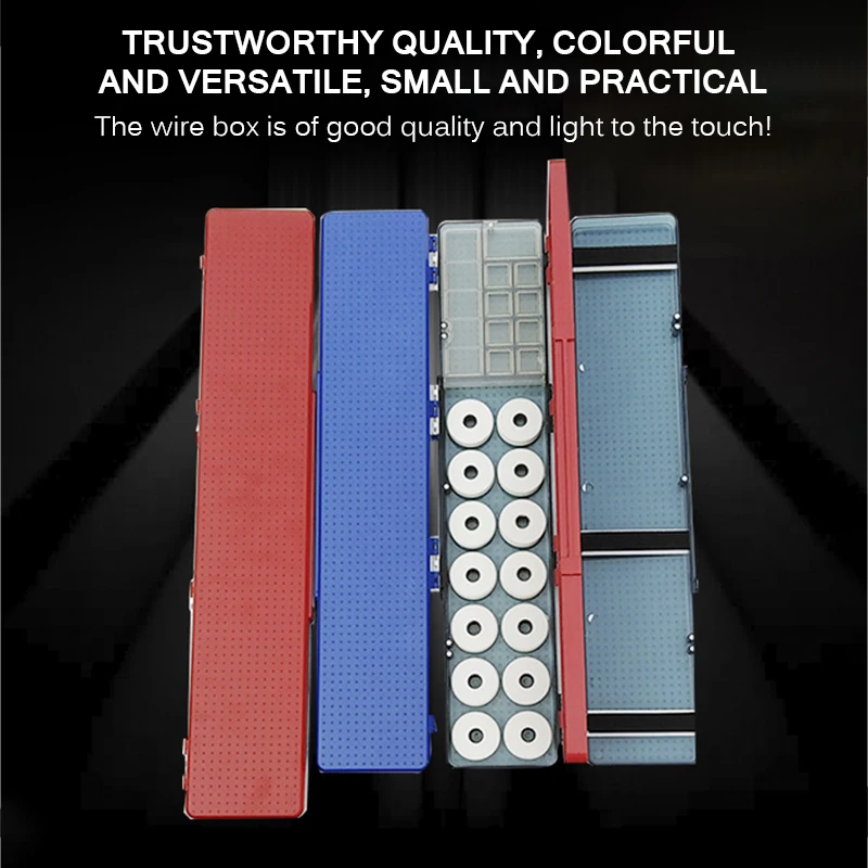 

Fishing Line Hooks Box Multifunction Fishing Tackle Storage Boxes Fish Tackle Case Winding Board Strappy Multi-Layered Boxes