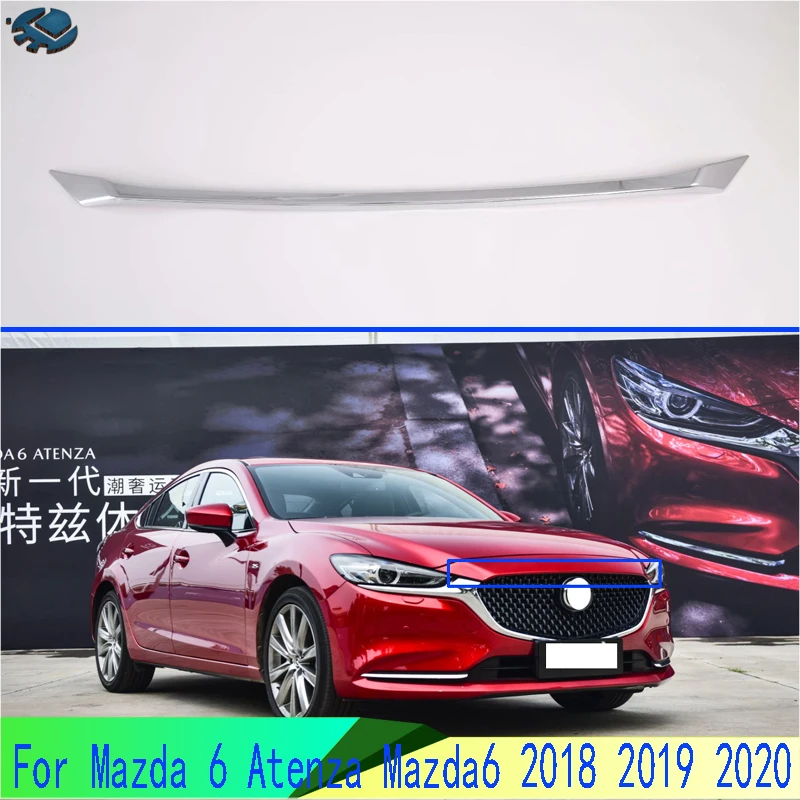 Для Mazda 6 Atenza 2018 2019 2020 автомобильные аксессуары ABS хромированный передний капот