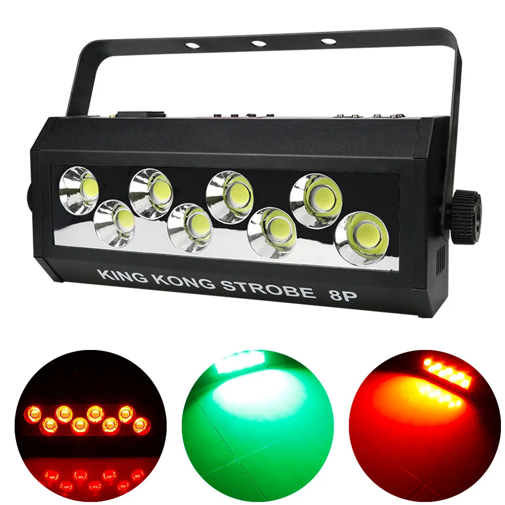 8X30W LED Strobe Light DMX RDM Sound Control RGB Outdoor Party Disco Bar Light Projector Stage Effect Lighting DJ Stroboscope