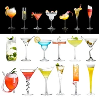 creative cocktail glass cup beer juice whiskey boron martini wine cup with drinking bar night club halloween party wedding