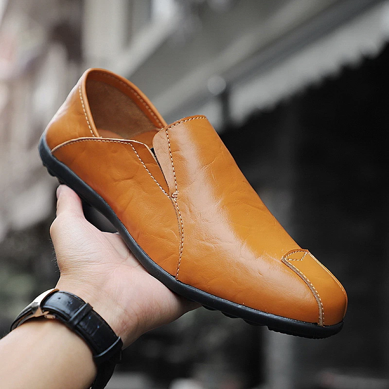 Мужские лоферы Весенняя модная топ-обувь мужские мокасины мягкая мужская обувь