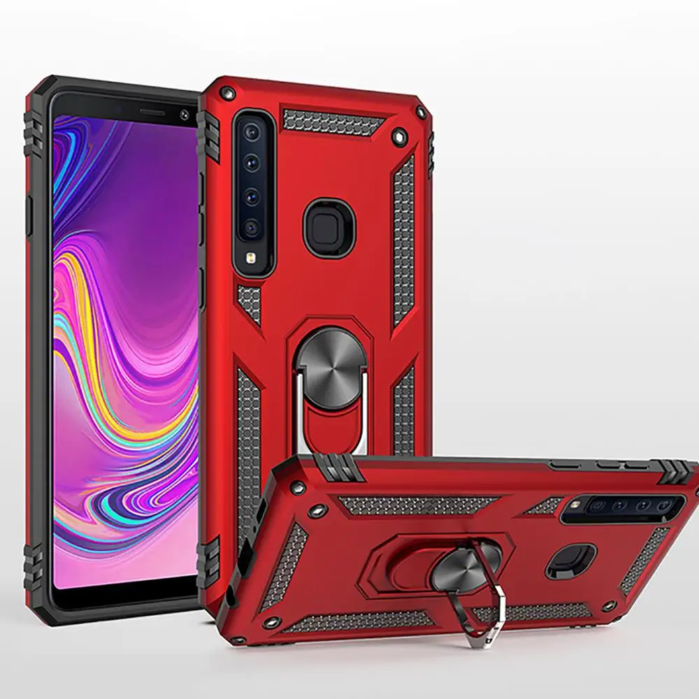 Чехол с защитой от ударов для Samsung A9 Star Pro A6 Plus 2018 с подставкой для пальца и задней крышкой A750 A530F A9S A730F