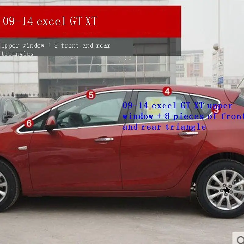 

Accessories Exterior Car Sticker Window Door 2009 2010 2011 2012 2013 2014 2015 2016 2017 2018 2019 FOR Buick Excelle GT