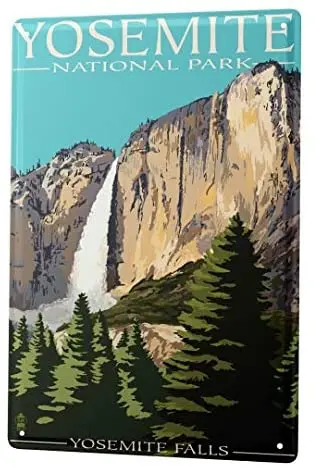 

Жестяной знак Декор таблички Adventurer Yosemite