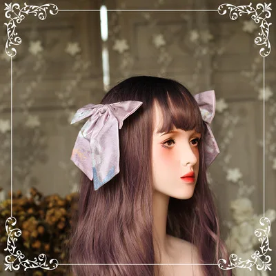 1pc Cat Mermaid Clip Медведь сад кошка Русалка Готическая Лолита аксессуары для волос Принцесса Сладкая Лолита повязки для волос шапка бант для девочек женские маленькие аксессуары - Цвет: 1pc Cat Mermaid Clip