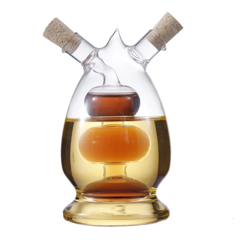 

high temperature resistant glass gravy boats oil vinegar bottle cruet oil bottle Kitchen Supplies soy sauce dispenser bottle