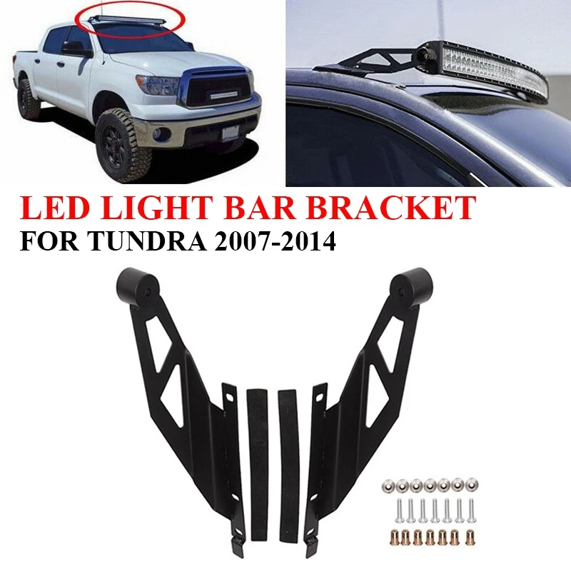 

for Toyota T-Undra 2007-2014 LED Light Bar Bracket Upper Roof 50 Inch Lamp Bar Mounting Holder