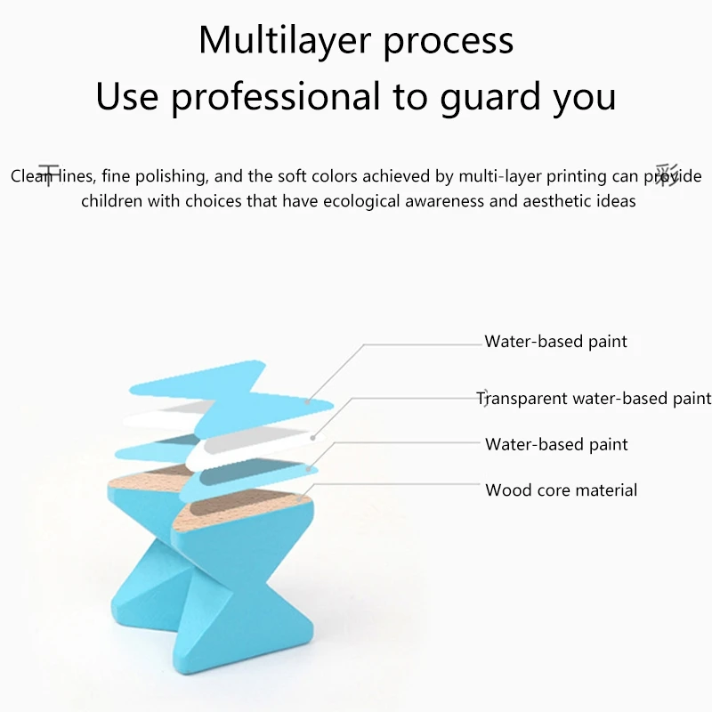 

Wooden Puzzles Shape Sorter Matching Game for Kids Early Educational Toys for Interest Developing and Color Recognition