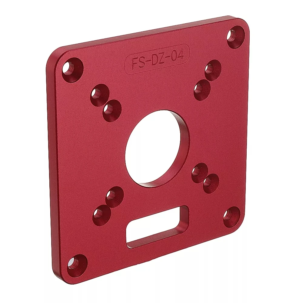 ALLSOME 120x120mm Woodworking Aluminum Alloy Router Table Insert Plate Mounting Base Plate for MAKITA RT0700C WORX Aoben HT2801