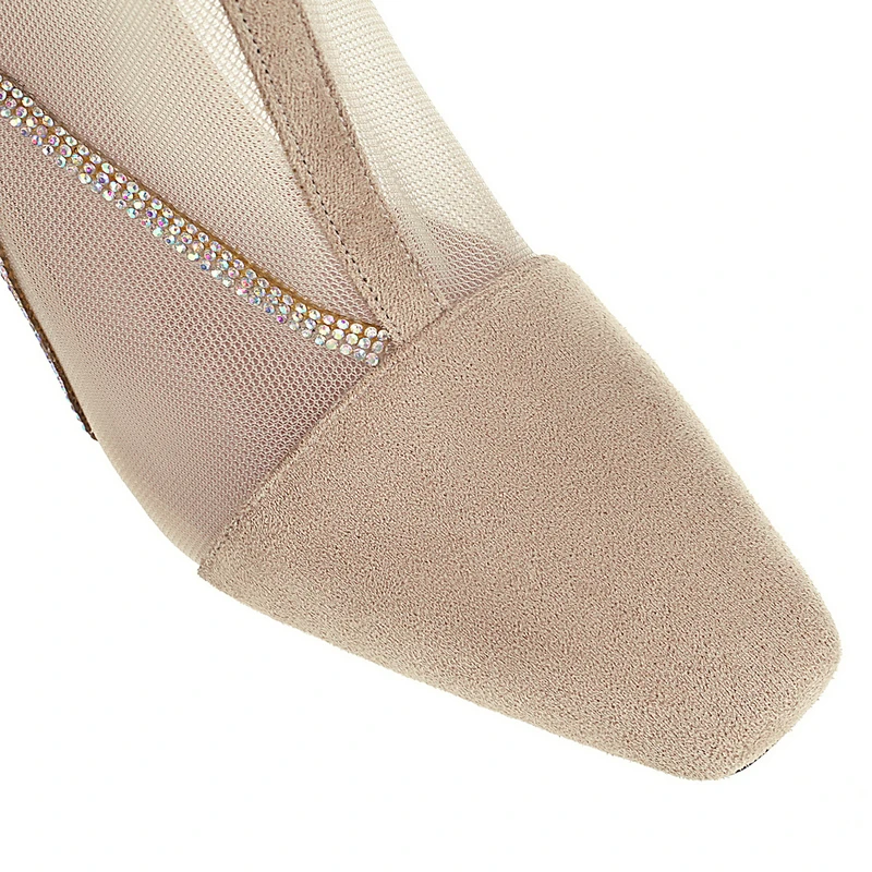 Женские ботильоны из искусственной замши модные короткие ботинки на тонком